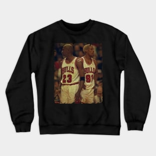 Duos G.O.A.T in Chicago Bulls Crewneck Sweatshirt